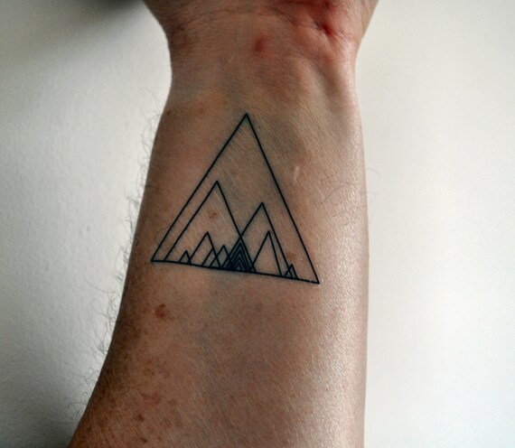 Tatouage temporaire géométriques Triangle, Hipster tatouage temporaire, tatouage temporaire Indie, Geometirc Art, tatouage temporaire minimaliste,